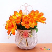 Fire Bloom Wall Hanging Flower Basket